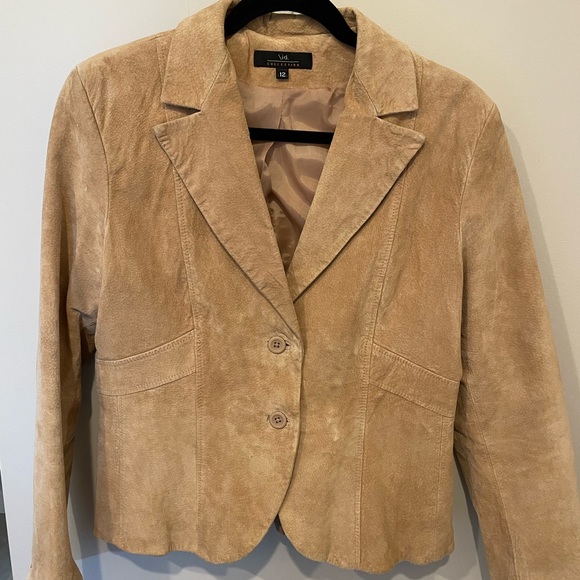 Beige Suede Jacket - Picture 1 of 5